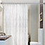 Heavy Duty Extendable Telescopic Shower Curtain Pole Rail Rod Bath Door Window 125-220cm (Silver)