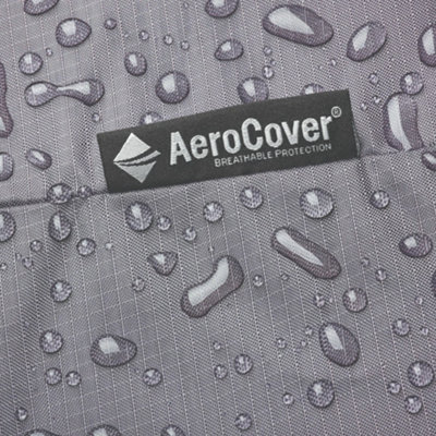 Heavy Duty Fire Pit Cover Firepit Table Protective Covers Round Outdoor Waterproof Platinum AeroCover W77 x D77 x H40cm