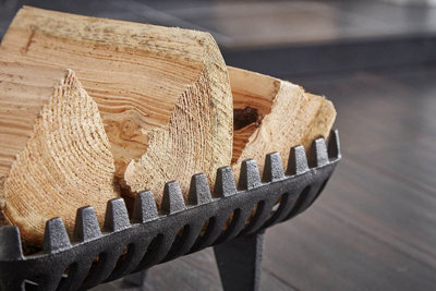 22 Inch Fireplace Grill Grate Heavy Duty Solid Steel Fire Grate For