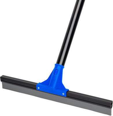 Heavy duty floor squeegee 45 cm rubber blade with 160 cm long handle ...