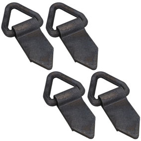 Heavy Duty Fold Over Tie Down Lashing Eye / Anchor Point Self Colour (PACK OF 4)