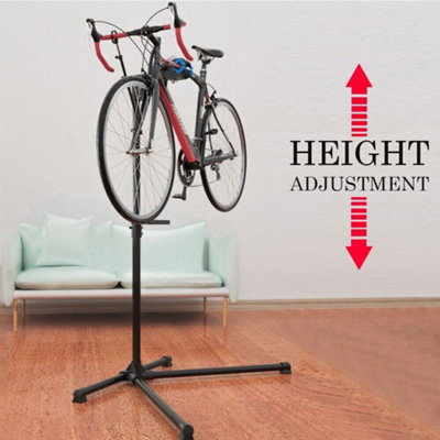 Heavy Duty Folding Bike Repair Stand Adjustable Height, Rotating Clamp ...