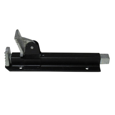 Heavy Duty Foot Operated Bolt (Gate Door Footbolt Floor Lock Black) - 4