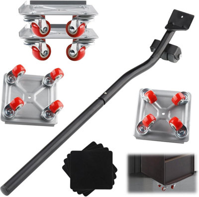 Heavy Duty Furniture Shifter Lifter Mover Set Wheels Dolly Moving Tool Kit