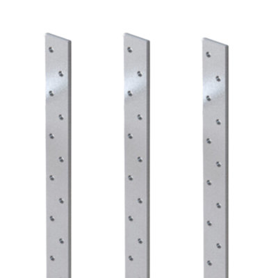 Heavy Duty Galvanised 30mm x 5mm x 1000mm Flat Resistance Straps (Multi Pack Sizes)