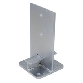 Heavy Duty Galvanised Bolt Down INTERNAL POST SUPPORT PERGOLA Foot Base Size: 100 x 100 mm (4")