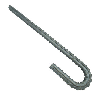 Heavy Duty Galvanised Ground Stakes 12MM x12 (Rebar Tent Pegs J Hook Anchor)