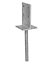 Heavy Duty Galvanised "Internal" Post Support Foot Thickness: 8mm Height: 335mm Size: 90 x 90mm (3.5")