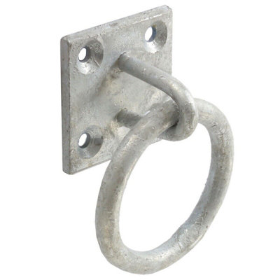 Heavy Duty Galvanised Ring On Plate 50mm