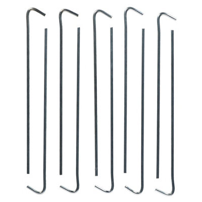 Heavy Duty Galvanised Steel Metal tent Pegs Fasteners For Camping Tents 10pc