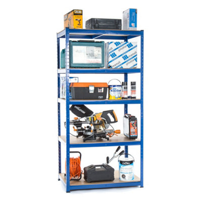 Heavy Duty Garage Racking 3 Bay MEGA DEAL 175KG Per Shelf (1800mm H x ...