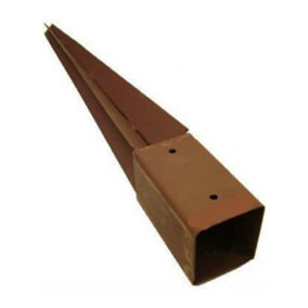 Heavy Duty Garden Fence Post Holder - Large Fence Post Spikes Support Rust Resistant Metal Fence Stakes 3"
