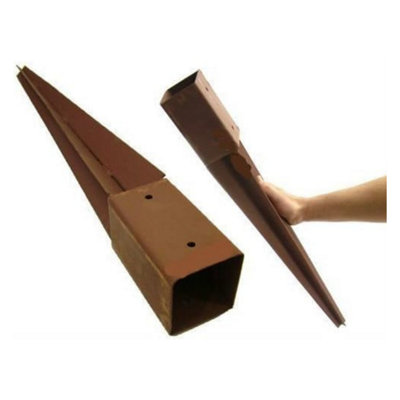 Heavy Duty Garden Fence Post Holder - Large Fence Post Spikes Support ...