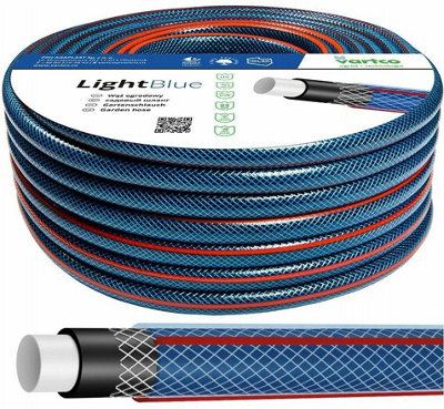 Heavy Duty Garden Hose Pipe Reinforced Braided PVC Watering Hosepipe 20 metres 1/2" - 12mm