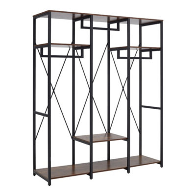 Heavy Duty Garment Rack with Shelves