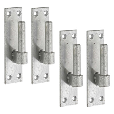 Heavy Duty Gate Hooks 2 PAIRS for Band Gate Hinge Brackets 19mm Pin Galv