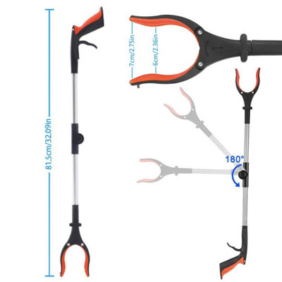 Heavy Duty Grabber Tool Industrial Pick Up Stick Hand Grip Reach Trash ...