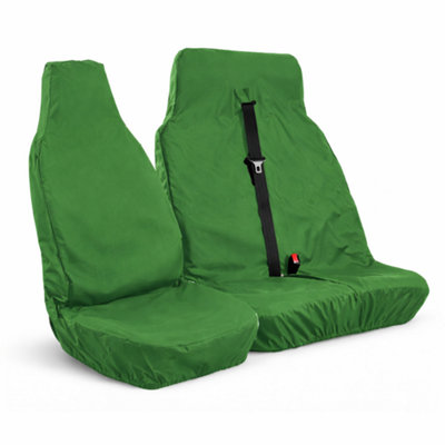 Heavy Duty Green Waterproof Van Seat Covers Passenger and Double Seat Protectors