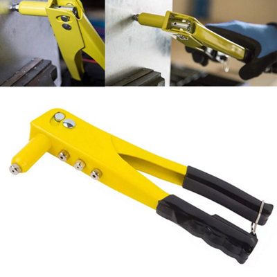 Heavy Duty Hand Pop Rivet Gun Tool Kit + 380PCS Assorted Rivets + 4 ...