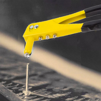 Heavy Duty Hand Pop Rivet Gun Tool Kit + 380PCS Assorted Rivets + 4 ...