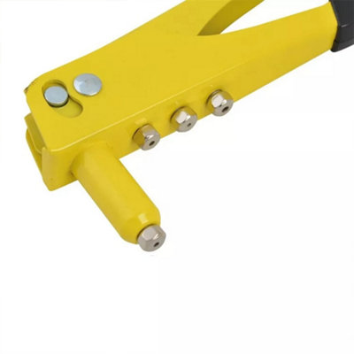 Heavy Duty Hand Pop Rivet Gun Tool Kit + 380PCS Assorted Rivets + 4 ...