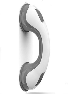 16 Inch Shower Grab Bar With Strong Suction - Removable Safety Handrail For Seniors, Elderly, Bathroom