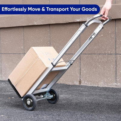 Heavy Duty Hand Truck Foldable Trolley  2 Wheel Luggage Cart - 3