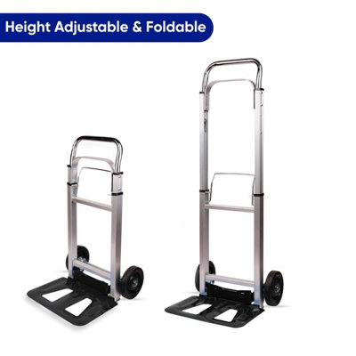 Heavy Duty Hand Truck Foldable Trolley  2 Wheel Luggage Cart - 4