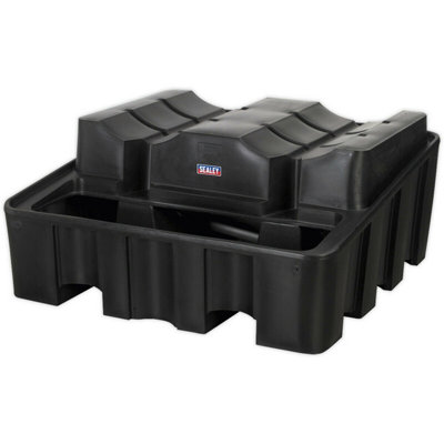 Heavy Duty Horizontal Drum Storage Rack with 450L Spill Tray for Safe Liquid Dispensing