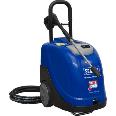 Heavy Duty Hot & Cold Pressure Washer - Diesel Water Heater - 2100W Motor