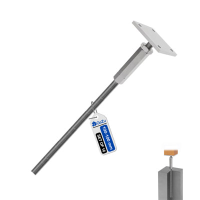Heavy Duty Hot Dip Galvanised Bolt Down Adjustable Post Support ...