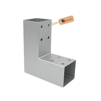 Heavy Duty Hot Dip Galvanised Pergola L Shape Post Connector - 71 x 71 ...