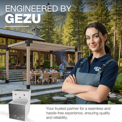 Heavy Duty Hot Dip Galvanised Pergola L Shape Post Connector - 71 x 71 ...