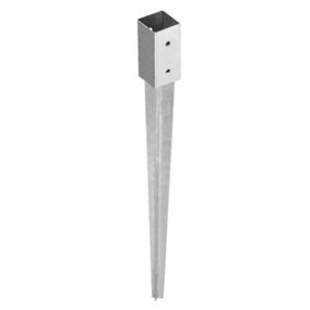Heavy Duty Hot Dip Galvanised Pergola Post Spike - Fence Spike - Wooden Post Ground Anchor 46mm