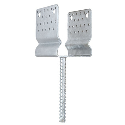 Heavy Duty Hot Dip Galvanised U-Shape Pergola Post Support - Post ...