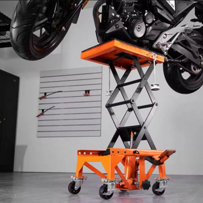 Heavy Duty Hydraulic Motorcycle Scissor Lift Table 158kg - Workshop ...