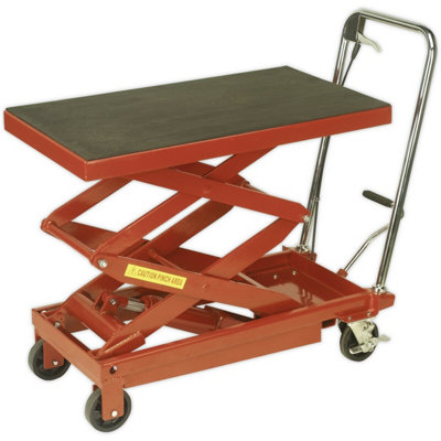 Heavy Duty Hydraulic Platform Truck with 400kg Capacity and High Lift Functionality