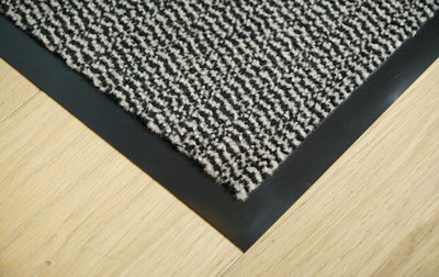 Heavy Duty Indoor & Outdoor Rubber Non-Slip Absorbent Barrier Mat - Beige 60 x 90 cm - 3