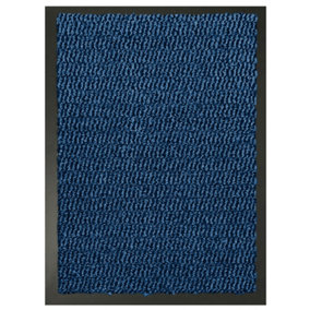 Heavy Duty Indoor & Outdoor Rubber Non-Slip Absorbent Barrier Mat - Blue 50 x 80 cm