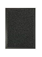 Heavy Duty Indoor & Outdoor Rubber Non-Slip Absorbent Barrier Mat - Charcoal 90 x 120 cm