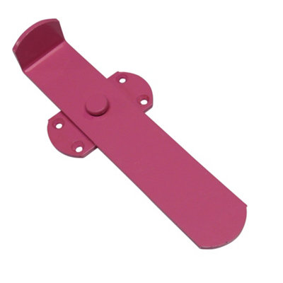Heavy Duty Kick Over Latch - Pink (Stable Door Kickover Catch Gate Lock) - 4