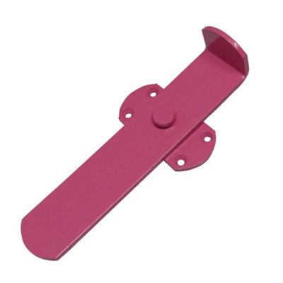 Heavy Duty Kick Over Latch - Pink (Stable Door Kickover Catch Gate Lock) - 5