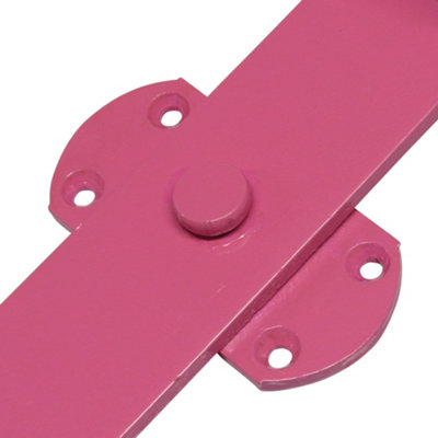 Heavy Duty Kick Over Latch - Pink (Stable Door Kickover Catch Gate Lock) - 6