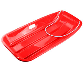 Heavy Duty Kids & Adults Snow Sled - Winter Snow Sledge (Red)