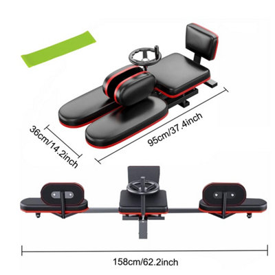 Heavy Duty Leg Stretcher - 180 Degree Split Training Machine for Home Gym