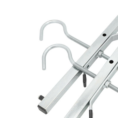 Heavy Duty Lockable Ladder Clamps for Vehicle Roof Racks - Security Set