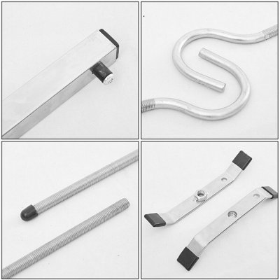 Heavy Duty Lockable Ladder Clamps for Vehicle Roof Racks - Security Set