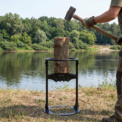 Heavy Duty Log Splitter Manual Kindling Cutter Firewood Stand