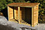 Heavy Duty Log Store - Timber - L67 x W190 x H150 cm - Minimal Assembly Required