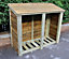 Heavy Duty Logstore 4ft High x 5ft Wide, Outdoor Fire wood, kindling and log shelter. Pressure Treated Timber
